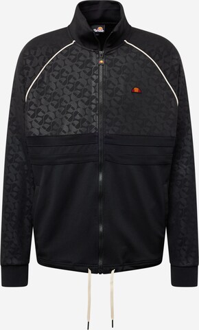 ELLESSE Sweatvest 'Soldo' in Zwart: voorkant