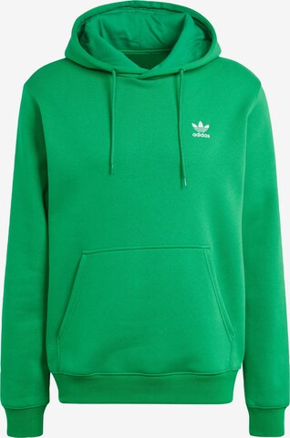 ADIDAS ORIGINALS Sweatshirt 'Trefoil Essentials' i grön: framsida