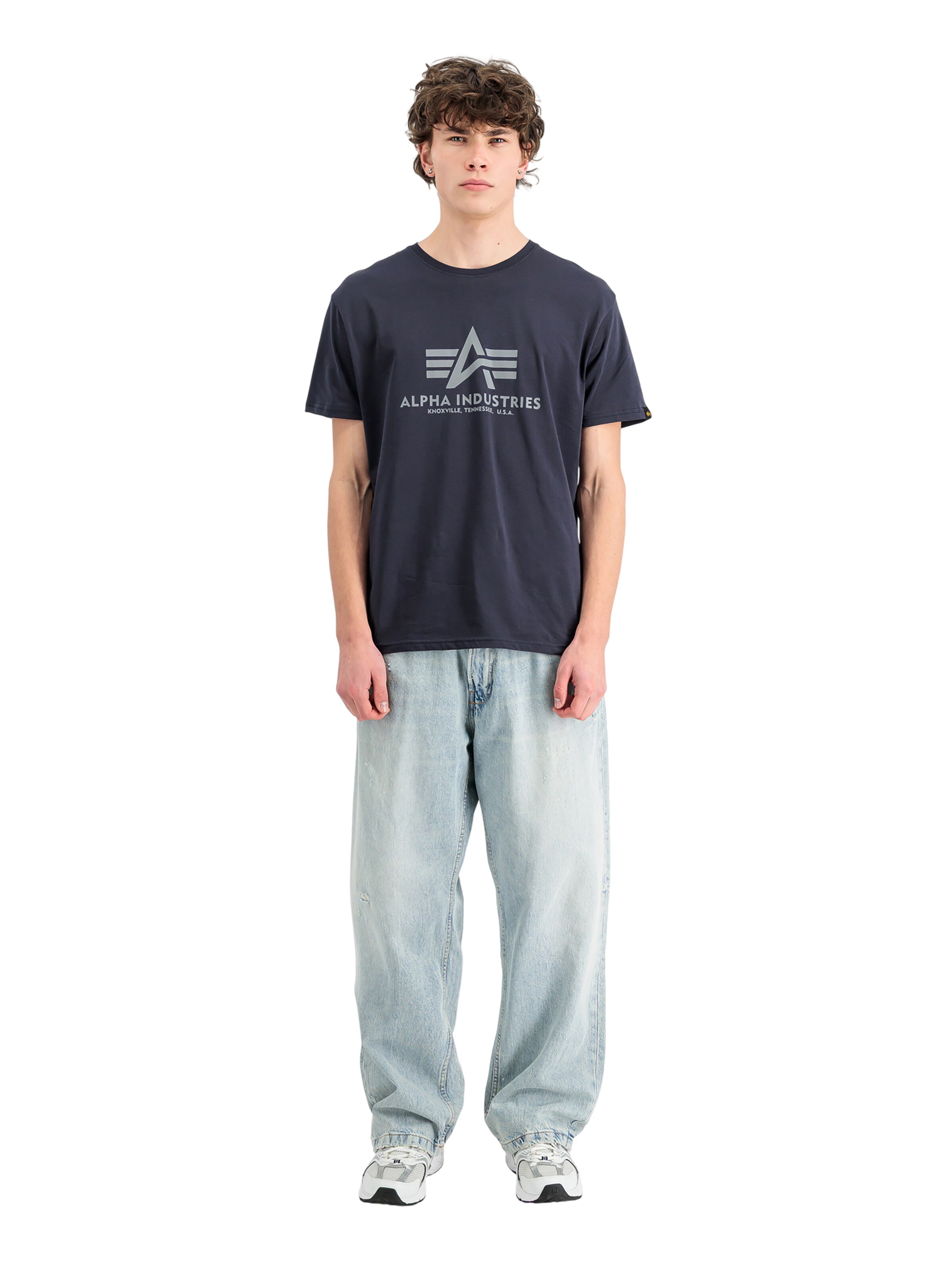 ALPHA INDUSTRIES Shirt 'Basic 2 Pack' in Blue