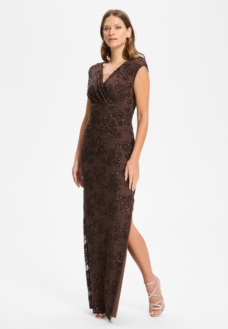 SWING Evening Dress in Brown