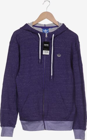 ADIDAS ORIGINALS Sweatshirt & Zip-Up Hoodie in L in Purple: front