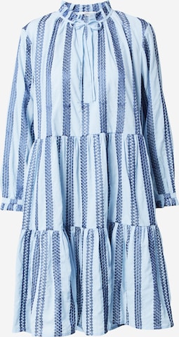 0039 Italy Košeľové šaty 'Milly' - Modrá: predná strana