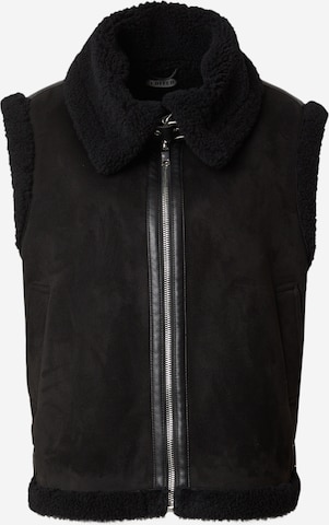 EDITED Bodywarmer 'Lono' in Zwart: voorkant