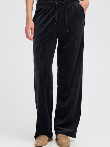 Oxmo Regular Broek ' OXEBBA WIDE LEG ' in Zwart