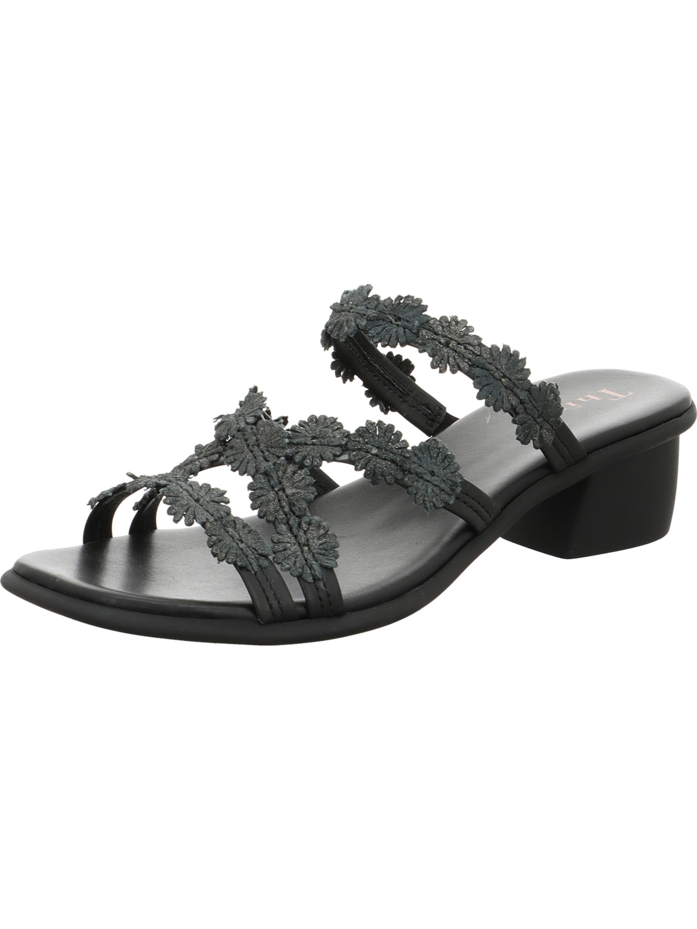 THINK! Pantolette 'Vivi' in Schwarz: Vorderseite
