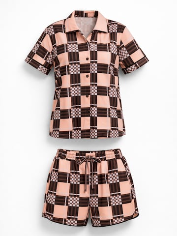 LEAFLETIC Pyjama in Goud: voorkant