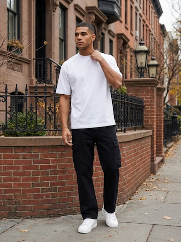 Regular Jeans cargo 'A112' Tazzio en noir