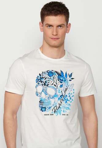 KOROSHI T-Shirt in Weiß
