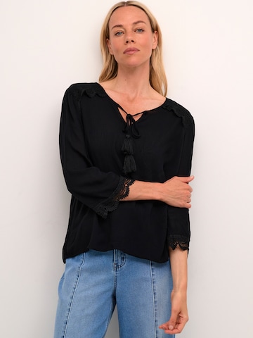 Cream - Blusa 'Bea' en negro: frente