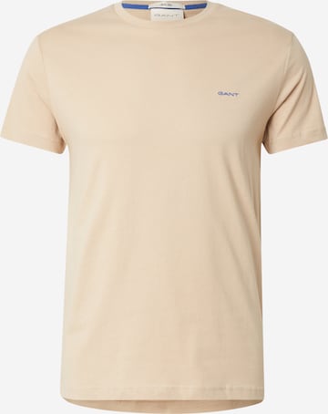 T-Shirt GANT en beige : devant