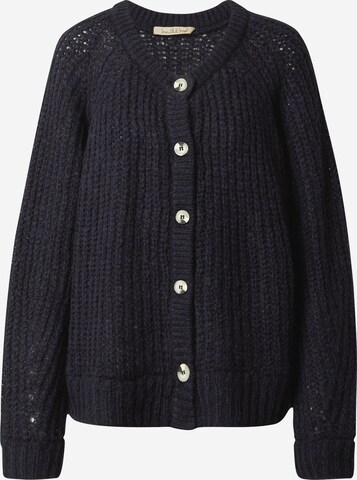 Smith&Soul Knit Cardigan 'Hairy' in Blue: front