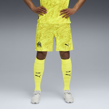 PUMA Regular Sportbroek 'Olympique de Marseille 25/26' in Geel: voorkant