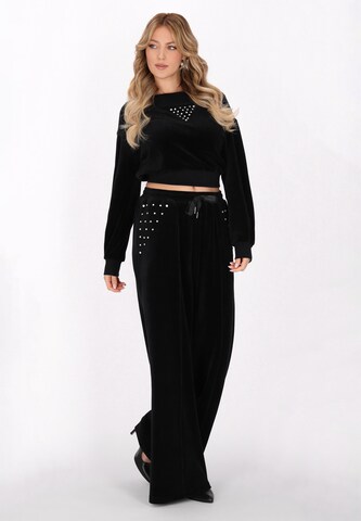 faina Широкий Штаны 'Fashion Look' в Черный