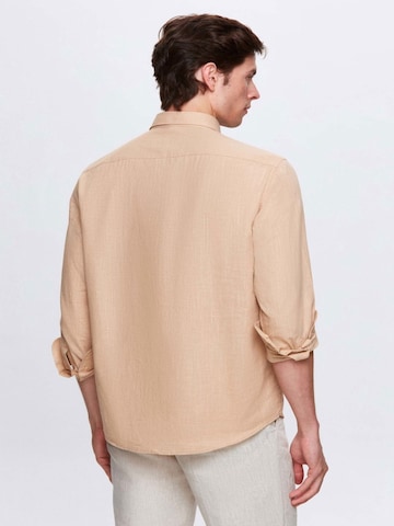 D’S Damat Regular fit Overhemd in Beige