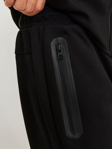 JACK & JONES Baggy Sportbroek 'Will' in Zwart