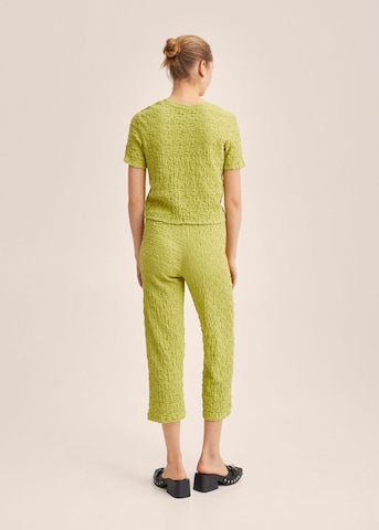 Coupe slim Pantalon 'Fidel' MANGO en vert