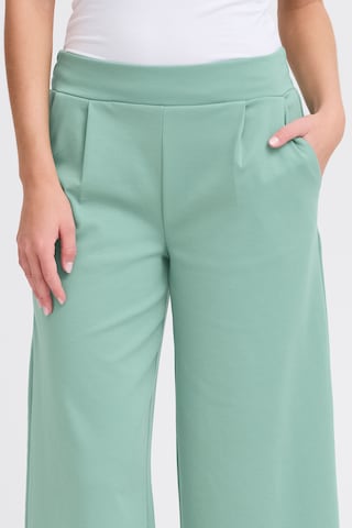ICHI - Pierna ancha Pantalón 'Kate' en verde