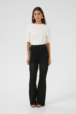 KAREN BY SIMONSEN Loosefit Broek 'Upala' in Zwart: voorkant