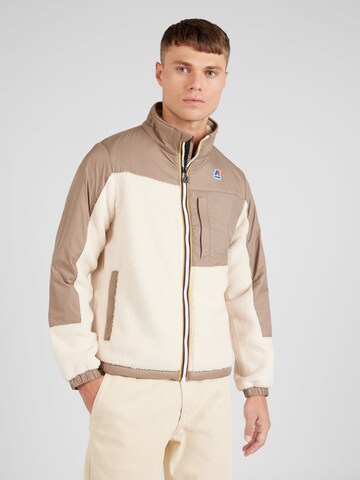 K-Way Fleecejacke 'LE VRAI 3.0' in Beige: predná strana