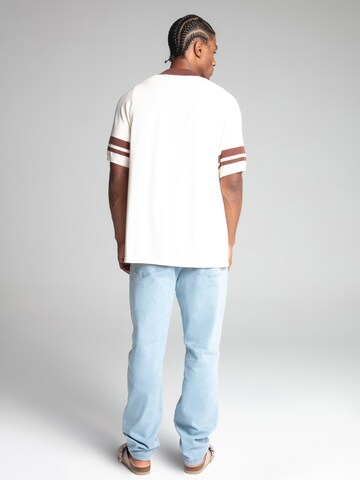Coupe regular Chemise 'Retro Resort' SikSilk en beige