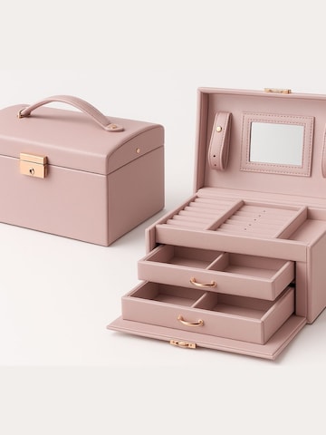 Boîte à bijoux 'Nellia Smykkeskrin - Rose' UNIQ Beauty en rose