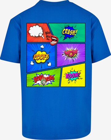 T-Shirt 'Book Comic' Merchcode en bleu