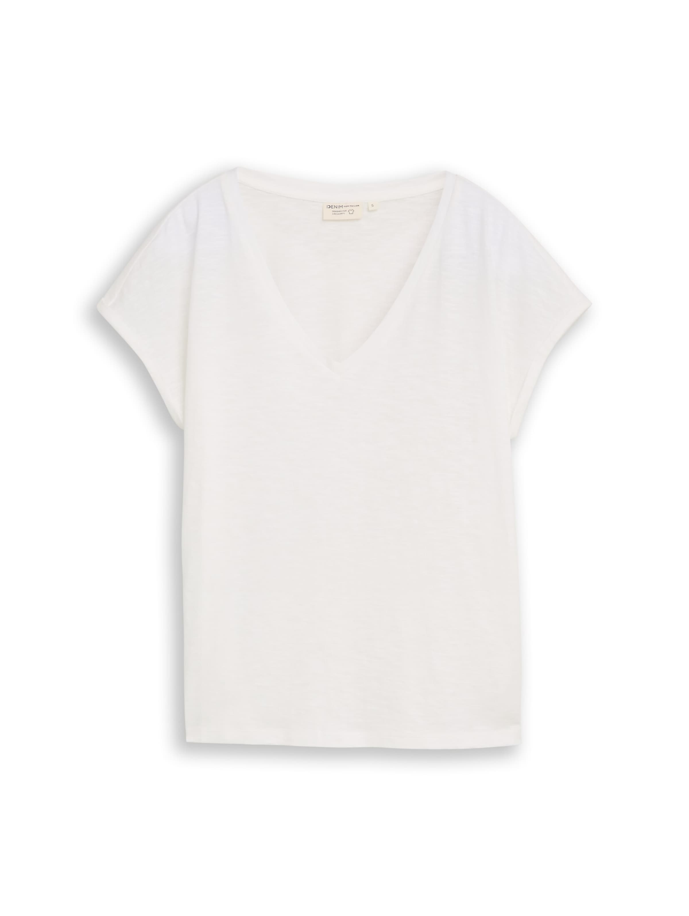 TOM TAILOR DENIM Shirt in White: front
