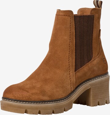 TAMARIS Chelsea Boots in Brown: front