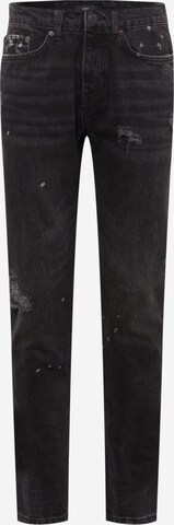 River Island Slimfit Jeans in Zwart: voorkant