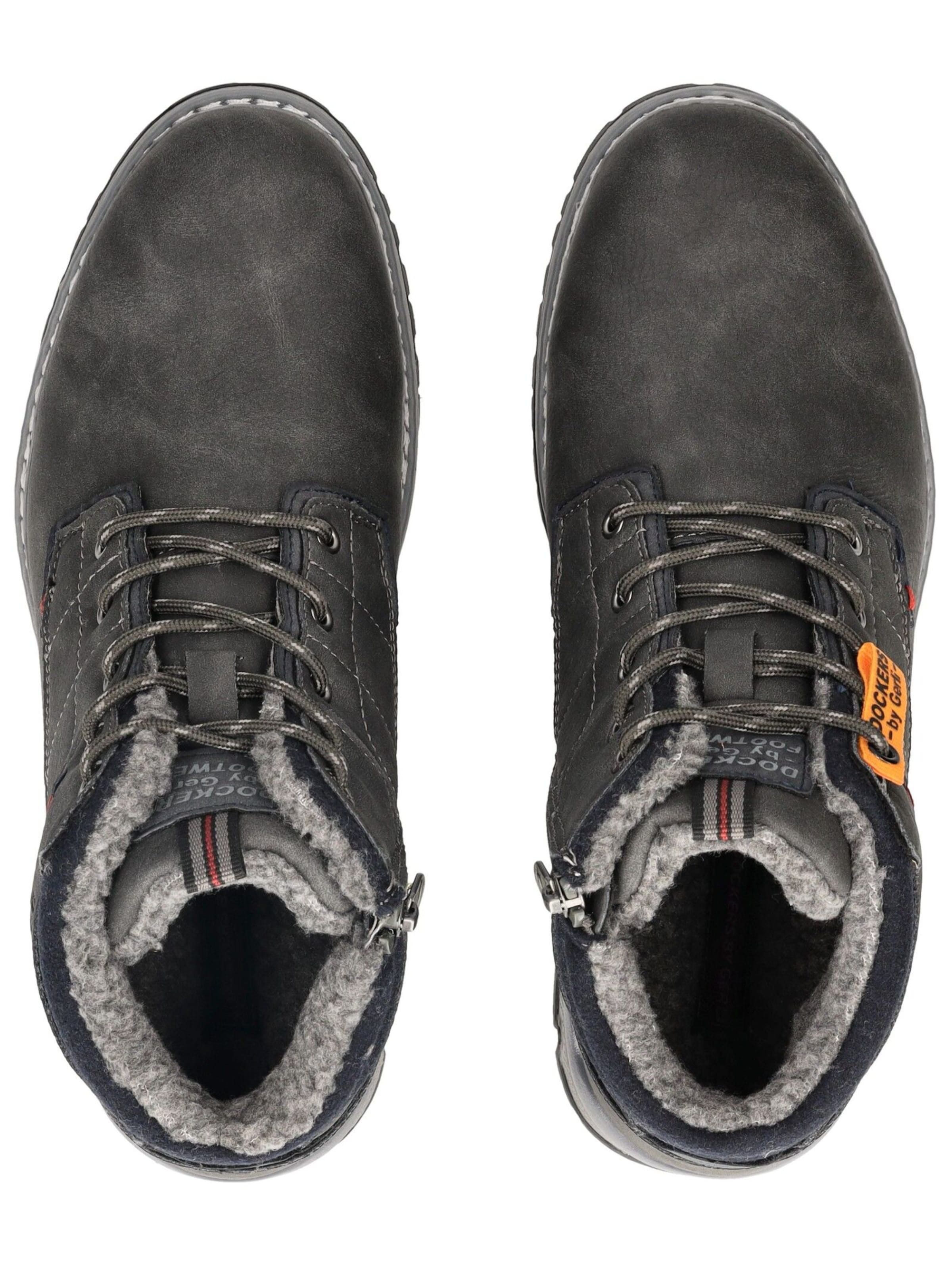 Dockers by Gerli Lace-Up Boots in Grey