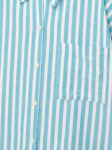 Chemisier Pull&Bear en bleu