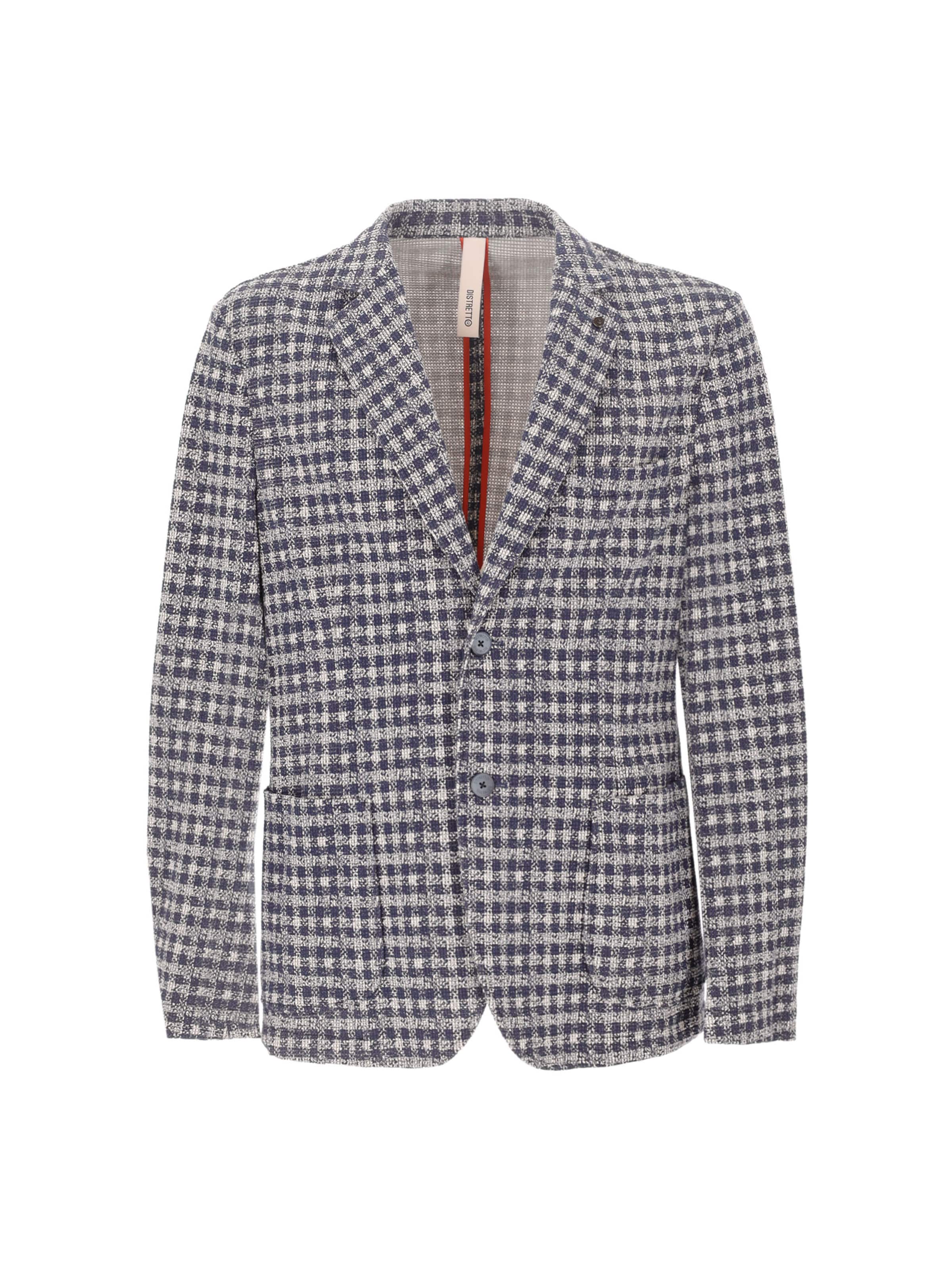 Distretto12 Regular Fit Sakko 'Devon' in Blau: Vorderseite