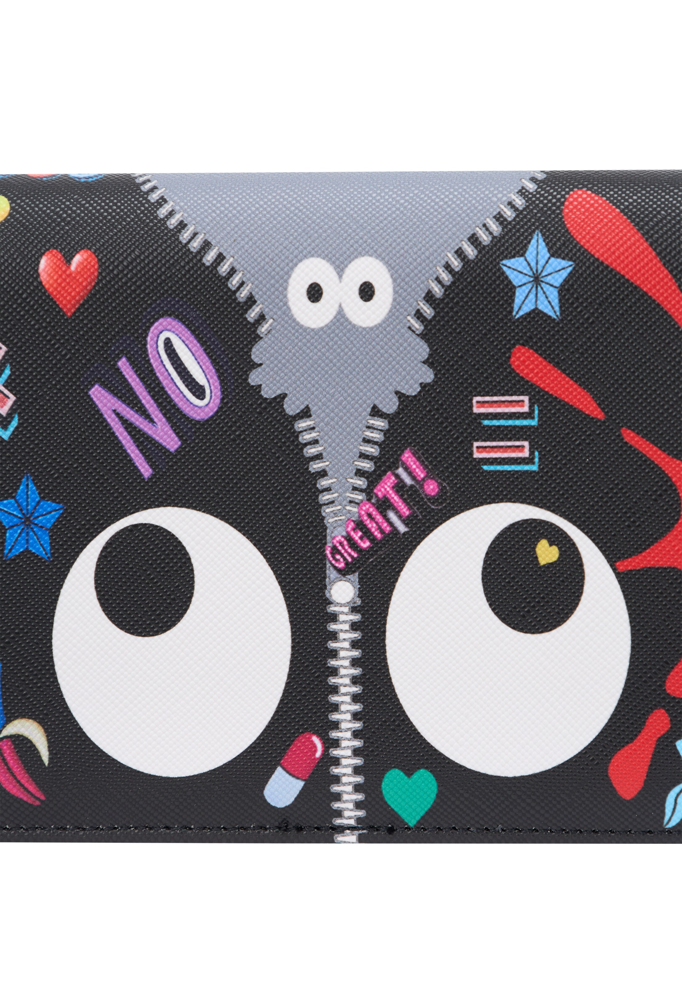 MYMO Wallet 'Pop Eyetheme' in Black