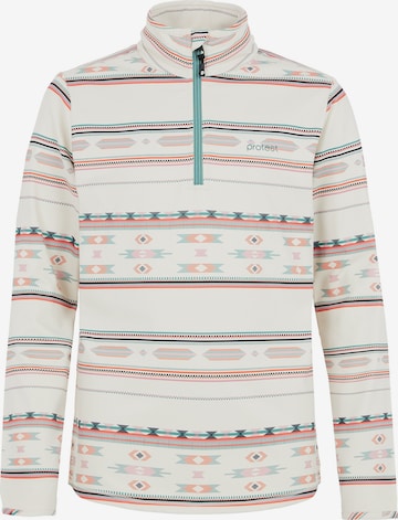 PROTEST Sportsweatshirt 'PRTVESH JR' in Weiß: Vorderseite