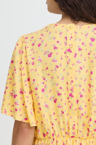 ICHI - Vestido 'ICHVera' em amarelo