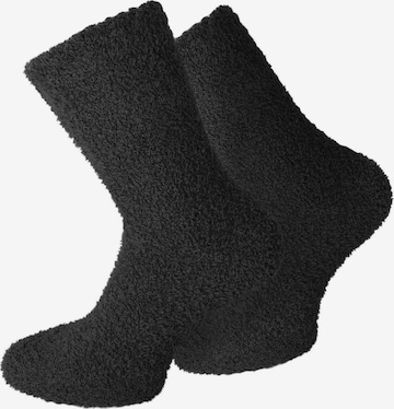 Chaussettes normani en noir : devant