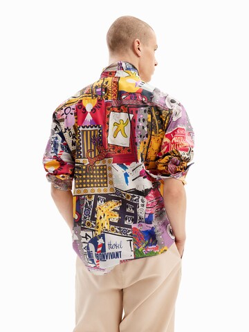 Desigual Comfort fit Button Up Shirt in Mixed colors