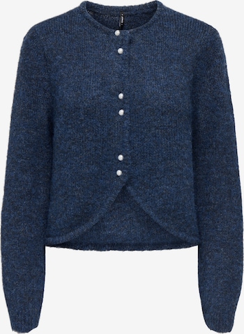 ONLY Gebreid vest 'ZAGGIE' in Blauw: voorkant