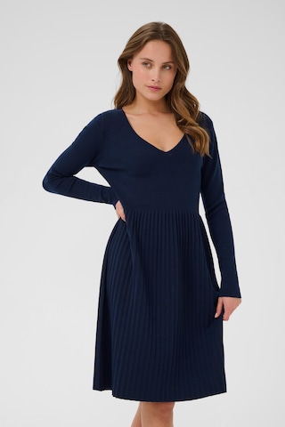 CULTURE Jurk 'Janiz Luci' in Blauw: voorkant