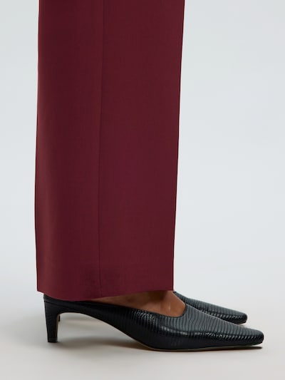 SELECTED Hlače na rob 'SLFRita' v velikosti 34/32  | bordo barva, Prikaz izdelka