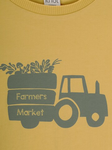 T-Shirt 'Farmers Market' KNOT en jaune
