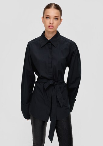 QS Blouse in Black: front