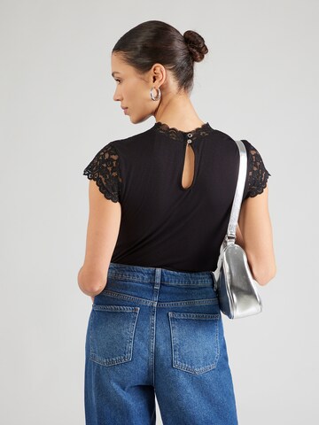 Morgan Shirt Bodysuit in Black