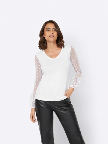 heine Blouse in Wit: voorkant