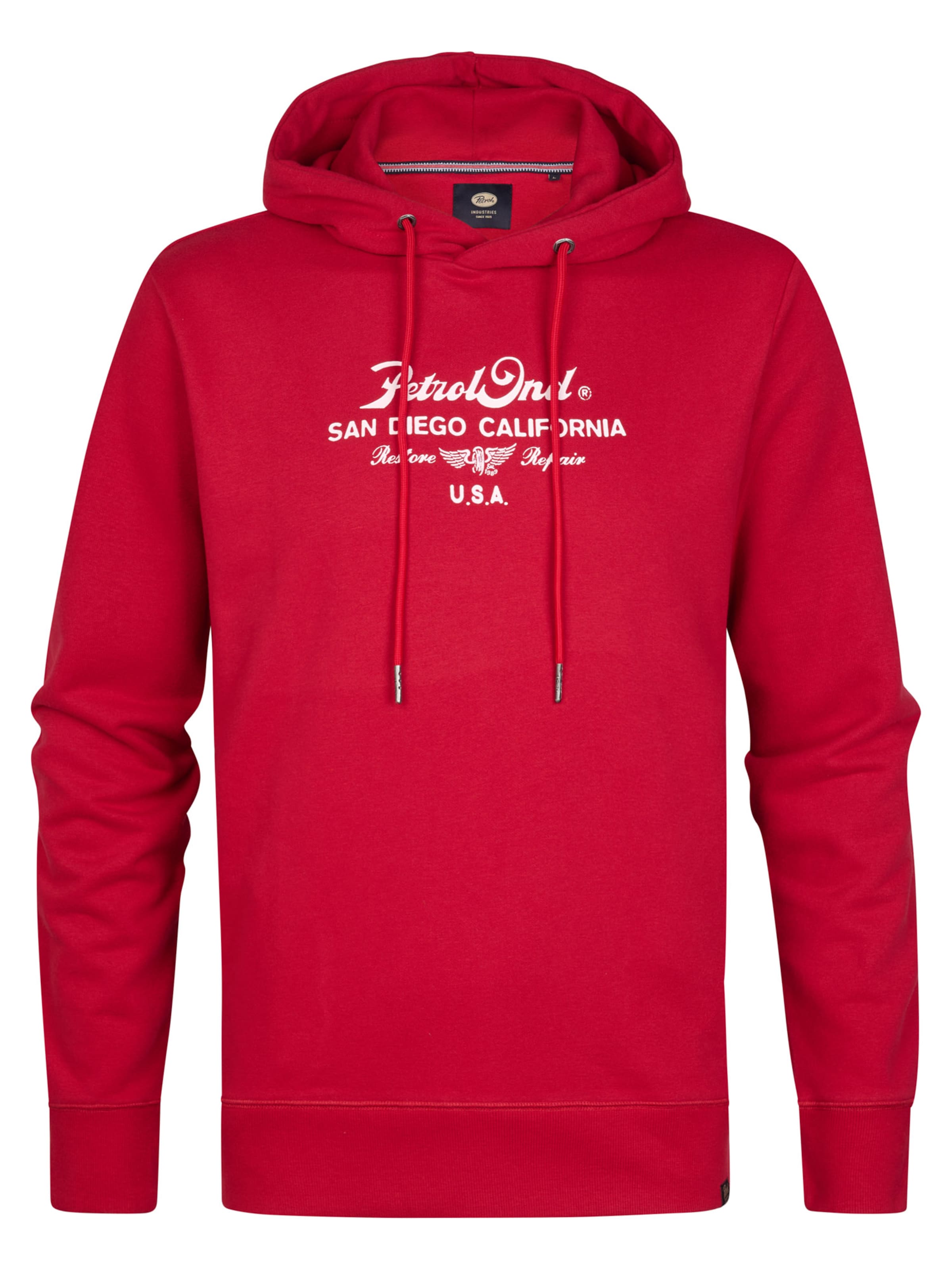 Petrol Industries Sweatshirt in Rood: voorkant