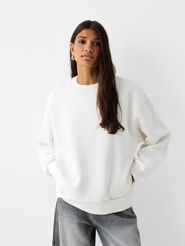 Felpa di Bershka in bianco: frontale
