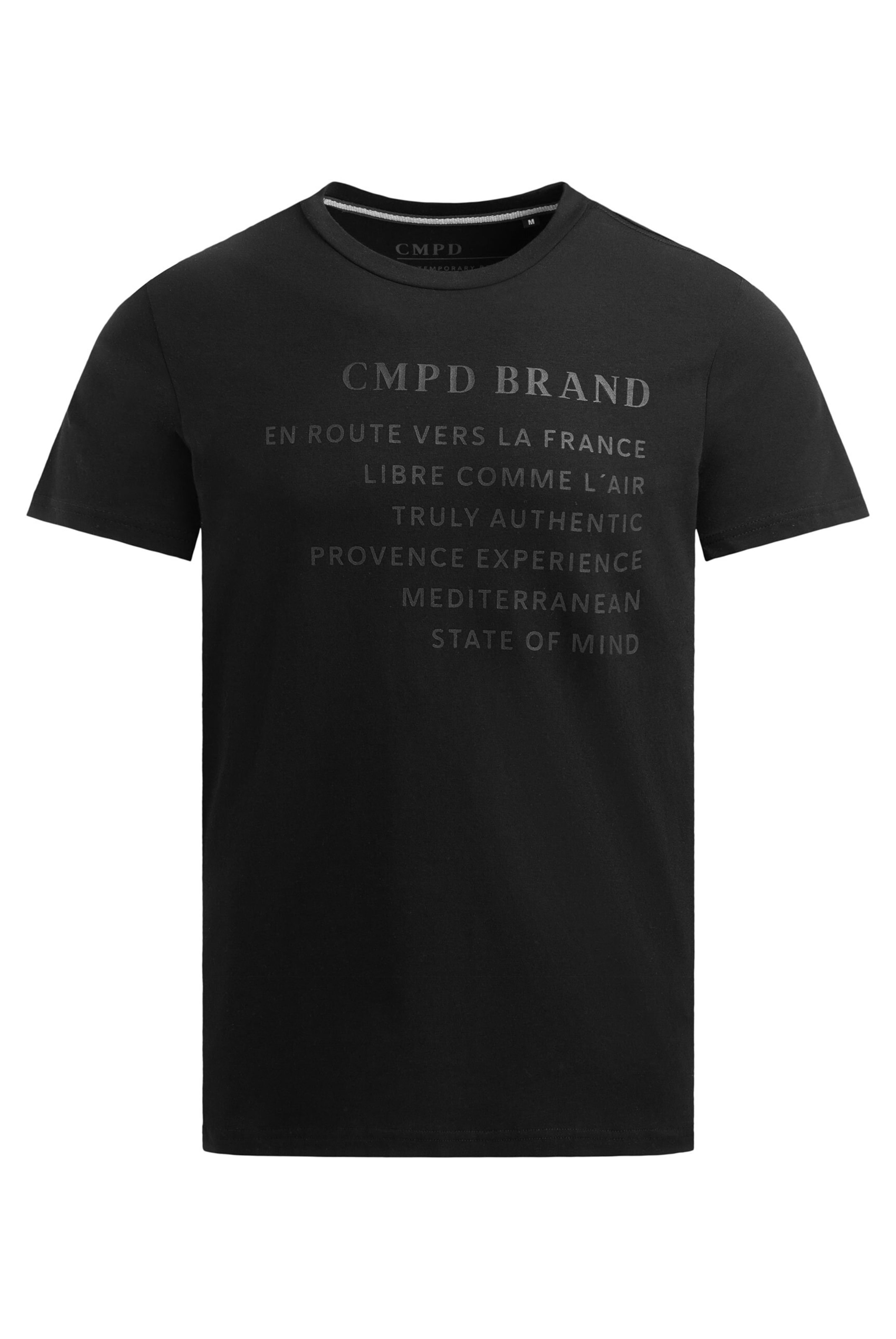 CAMP DAVID Shirt in Black: front