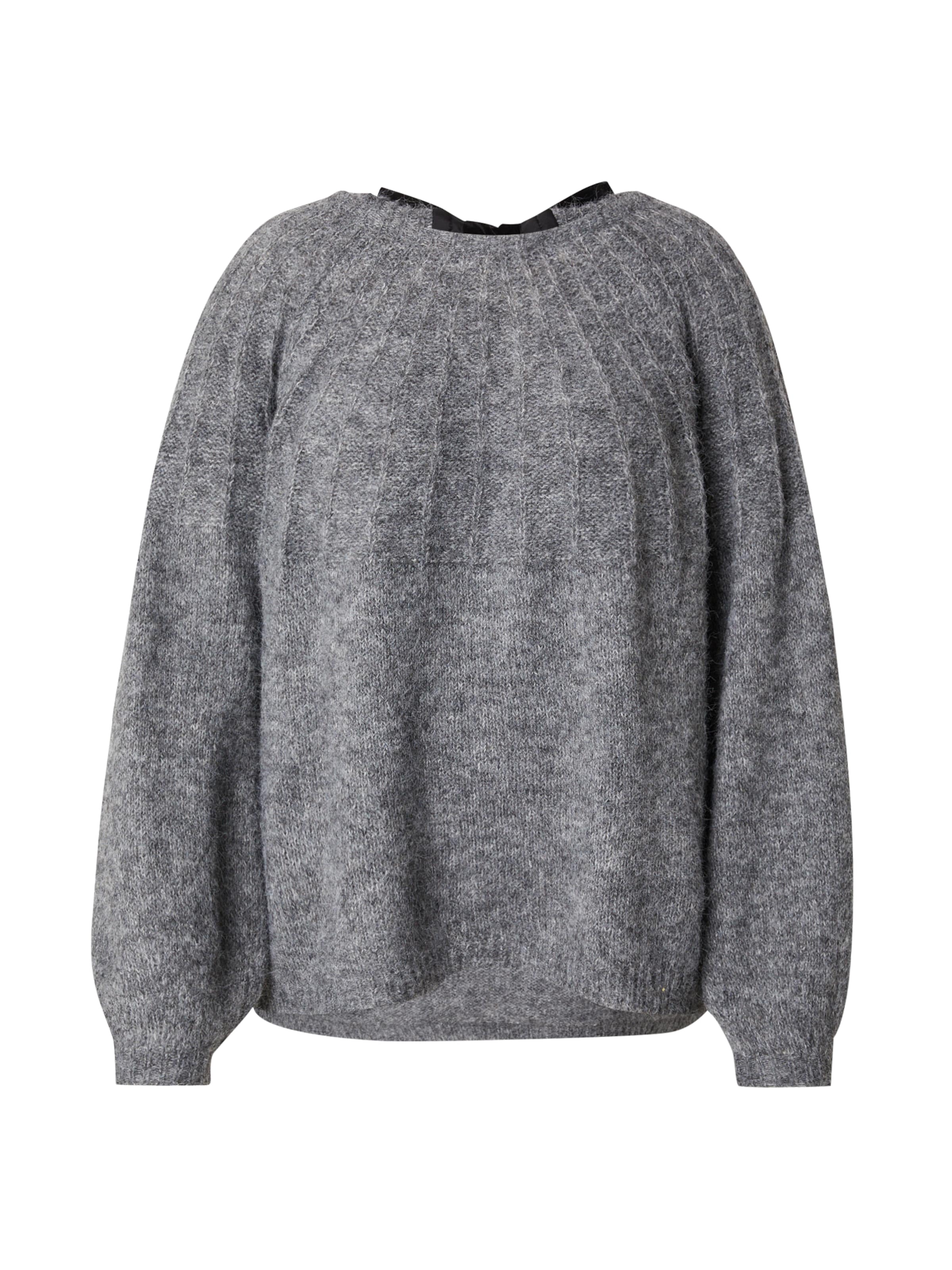 Noisy May Curve Pullover 'NMSUTTON' in Grau: Vorderseite