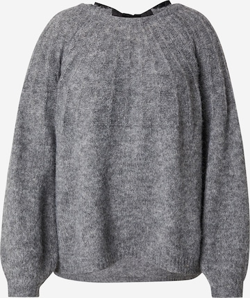 Noisy May Curve Sweter 'NMSUTTON' w kolorze szary: przód