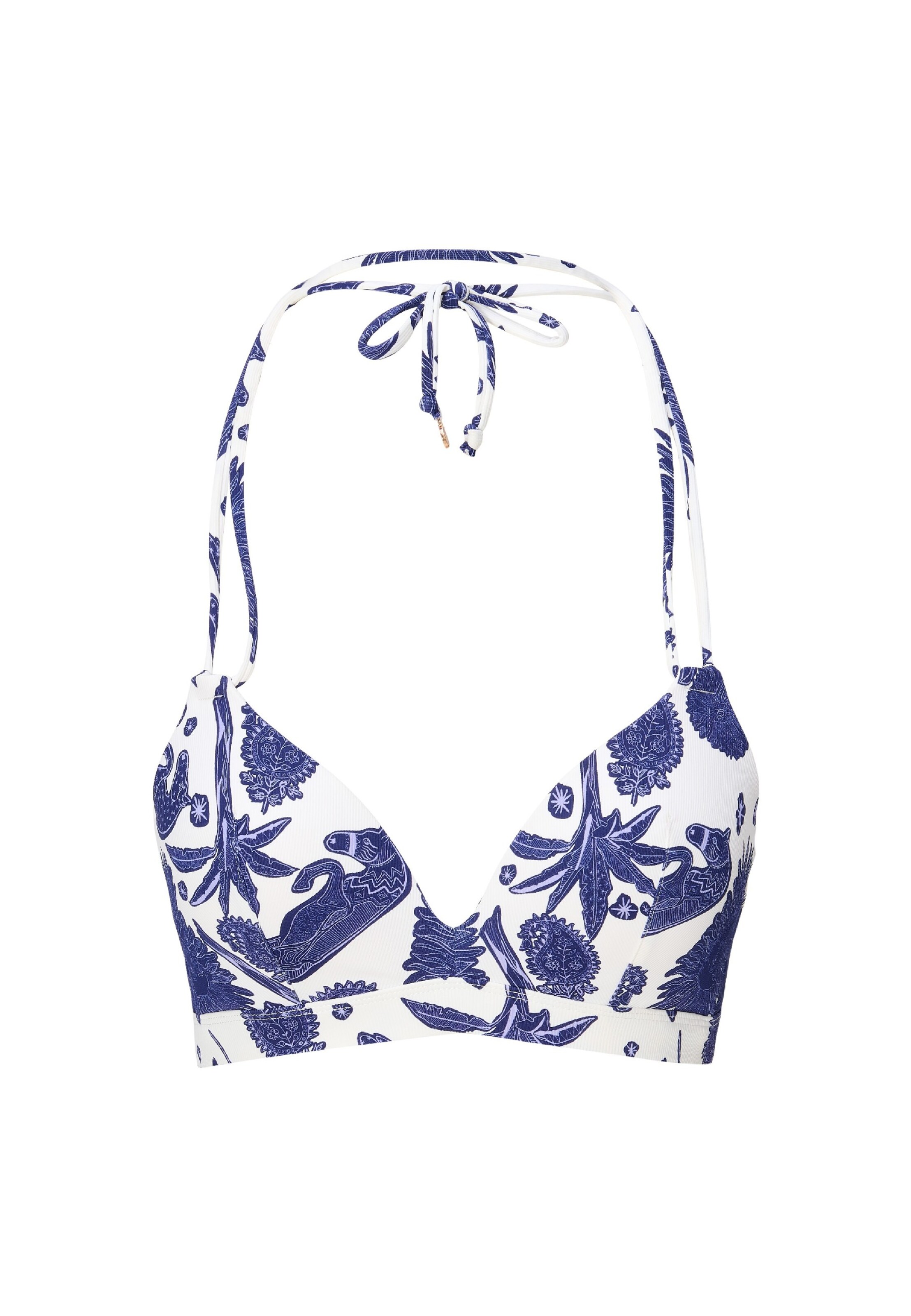 LingaDore Triangel Bikinitop in Blauw: voorkant